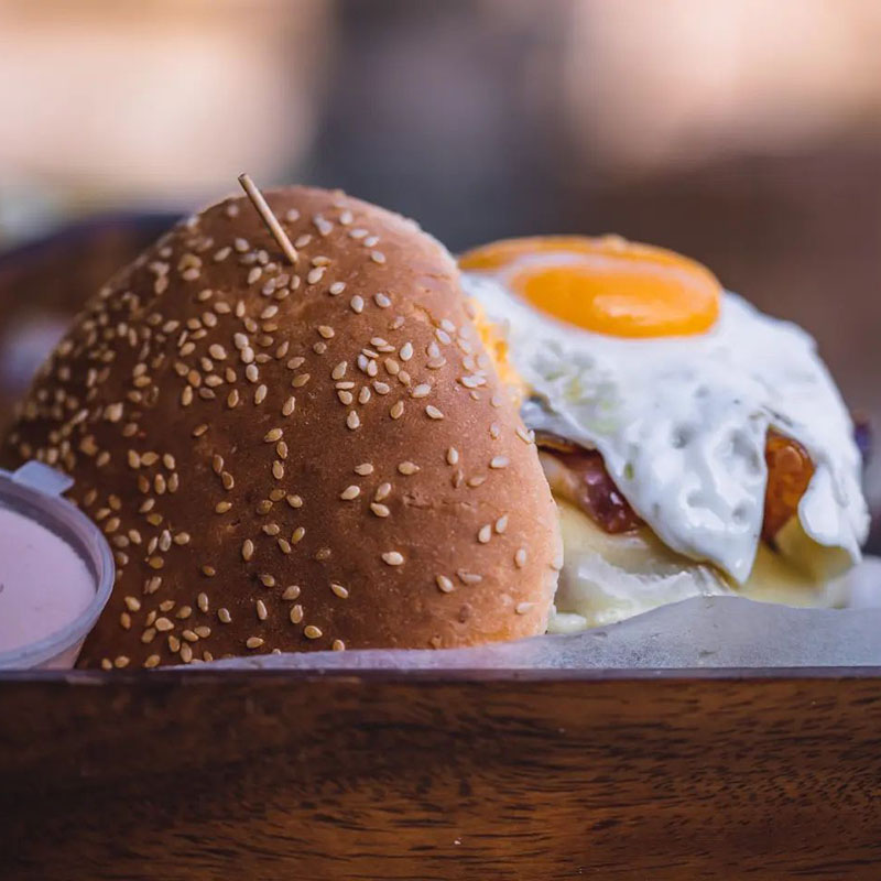 A snapshot of a burger