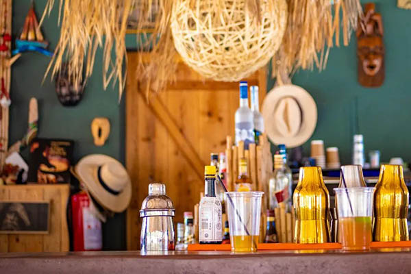 A view of Glysteri Beach Bar snacks